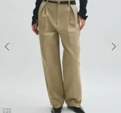 ADAM ET ROPE FEMMEコットンダブルクロスパンツ　36