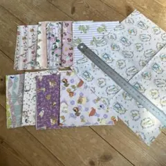 ピーターラビット柄　布　紫系