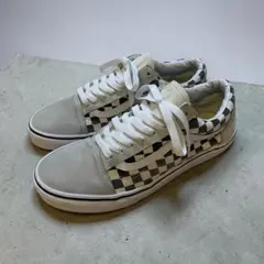 VANS Old Skool チェッカーボード グレー