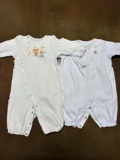 【活発な男の子に】ミキハウス⭐︎ロンパース2点セット