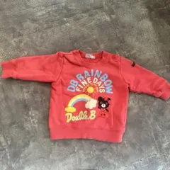 Double.B ピンク トレーナー　80cm