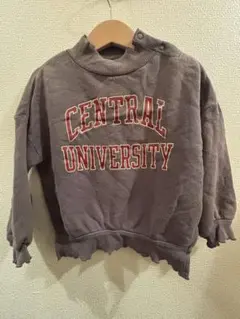 マーキーズ MARKEY'S キッズロゴ グレー トレーナー 女の子 フリル