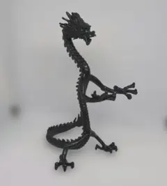 ドラゴン型 スフィアスタンド 置物 黒龍のサムネイル