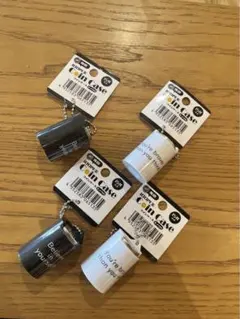 コインケース コインシリンダー モノクロ　白黒　4点セット　コインケース　新品のサムネイル