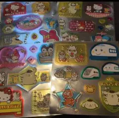 ◆ 平成 サンリオシールセット 4枚組 ◆ぷっくりなし