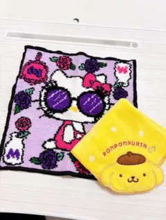 アナスイハローキティ 50周年限定 タオルハンカチ サングラス 洗濯のみ