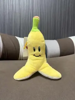 タグ付き　USJ マリオ バナナ型ぬいぐるみ ペンケース　ユニバ　マリオカート