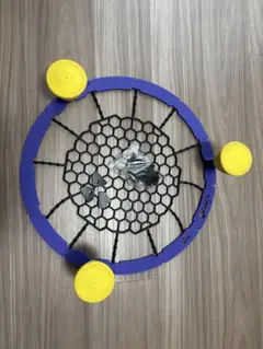 バスケットボール練習用具 紫と黄色