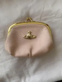 ピンクの王冠モチーフがま口コインケース　ヴィヴィアンウェストウッド