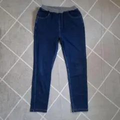 無印良品　デニムパンツ　長ズボン　ウエストゴム　150サイズ　ストレッチ