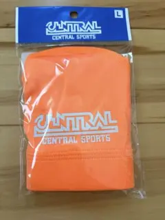 新品未開封　オレンジ帽子　水泳帽 Lサイズ　セントラルスポーツ　スイミング