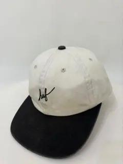 HUF ベースボールキャップ ホワイト/ブラック