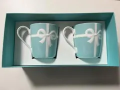 Tiffany & Co. リボンデザイン マグカップ 2個セット