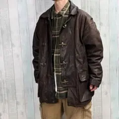 ドリーマーズ 80s　レザーコート ブラウン フランス製 ファイヤーマンフック