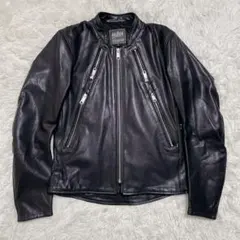 ✨極美品✨KADOYA シングルライダース ブラック ライナー付 XLサイズ Single leather jacket with collar | Kadoya official online shop