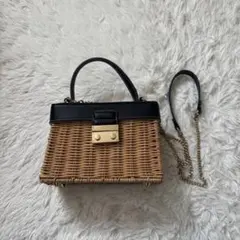 ZARA ショルダーかごバッグ チェーン