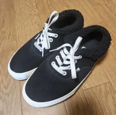 VANS ボア スニーカー 23.5cm 블랙
