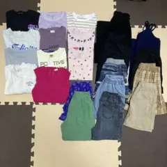キッズ　女の子　春・夏・秋服　まとめ売り　130センチ　22着