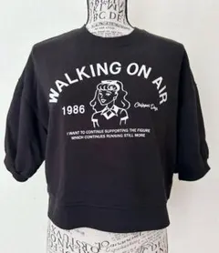 INGNI イング 半袖スエット 半袖トレーナー Tシャツ カットソー 黒 M
