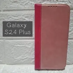 스마트폰 케이스 Galaxy S24 Plus 수첩형 핑크 카드 수납