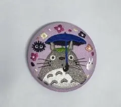 スタジオジブリ　となりのトトロ　トトロ 刺繍ブローチ