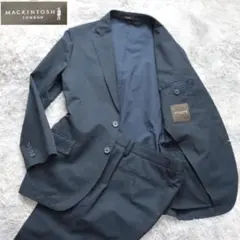 大きいサイズ✨️ マッキントッシュ ジャケット ネイビー 濃紺 洗える