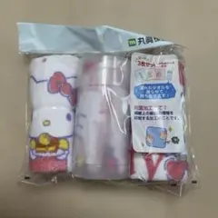 ハローキティ　キティちゃん　ハンドタオル3枚セット　専用ケース付き