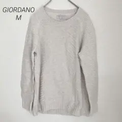 GIORDANO ジオダノ　M ページュ 長袖ニットソー　着回し　韓国のサムネイル