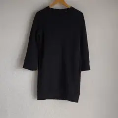 美品　ユニクロ　＋J スウェットワンピース　Ｍ　ブラック