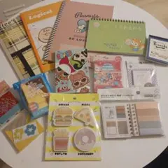 Peanuts メモ帳　付箋　ノート　文房具セット