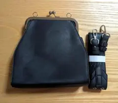 【新品•未使用】がま口ショルダーバッグ