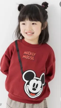 ミッキーマウス 裏毛トレーナー 120cm