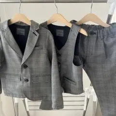 卒園式　入学式　スーツ　ジャケット　ベスト　パンツ　3点セット　ブランシェス