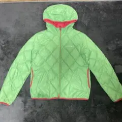 リバーシブル ダウンジャケット フード付き