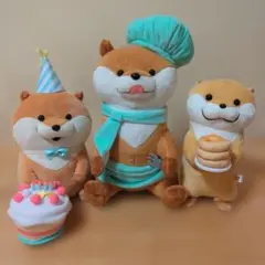 かわいい嘘のカワウソ ぬいぐるみ 3体セット