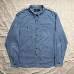 RRL ガシャンブレー ワークシャツ マチ付き インディゴのサムネイル