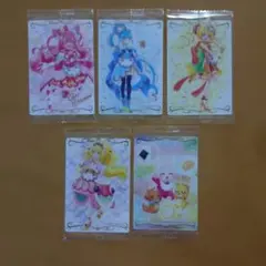 デリシャスパーティプリキュア 5枚セット プリキュアカードウエハース6