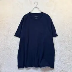 チャンピオン/XL/紺/半袖Tシャツ/ワンポイントロゴ/コットン/夏/ゆったり