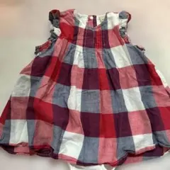 petit main赤ワンピース