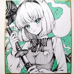 手描きイラスト　ファンアート　東方Project　魂魄妖夢