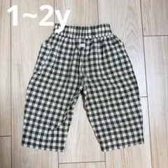 organic zoo 1~2yチェック柄パンツ oz