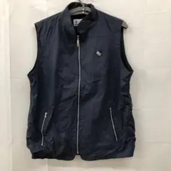 A609 セルジオタッキーニ L ユーロ古着 ゴルフライン ナイロンベストメンズ