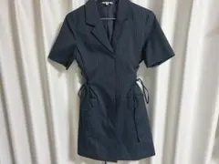 【MOUSSY マウジー】レースアップテーラード ドレス ミニワンピース
