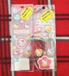 【未使用レア！】平成初期　ハローキティ　ぽわぽわシール