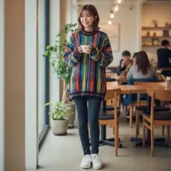 ✨COOGI 美品✨　総柄　3Dニット　Mサイズのサムネイル
