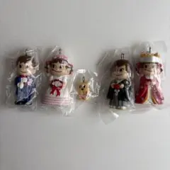 ペコちゃん ポコちゃん ウェディング キーホルダー 5点セット