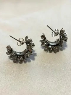 シルバーピアス　結婚式パーティ