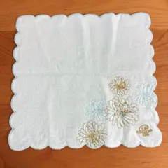 PAUL & JOE 花柄タオルハンカチ　ミントグリーンのサムネイル