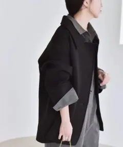 【週末セール】SHIPS quarancielダンボール ステンカラーコート