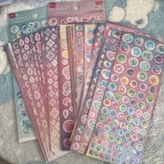 デコシール 33枚 トレカデコ 韓国作家様 キラキラかわいい 女の子 コラージュ